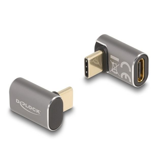 Delock USB-adapter 40 Gb/s USB Type-C PD 3.0 100 W 8K 60 Hz szürke (60054) (60054)