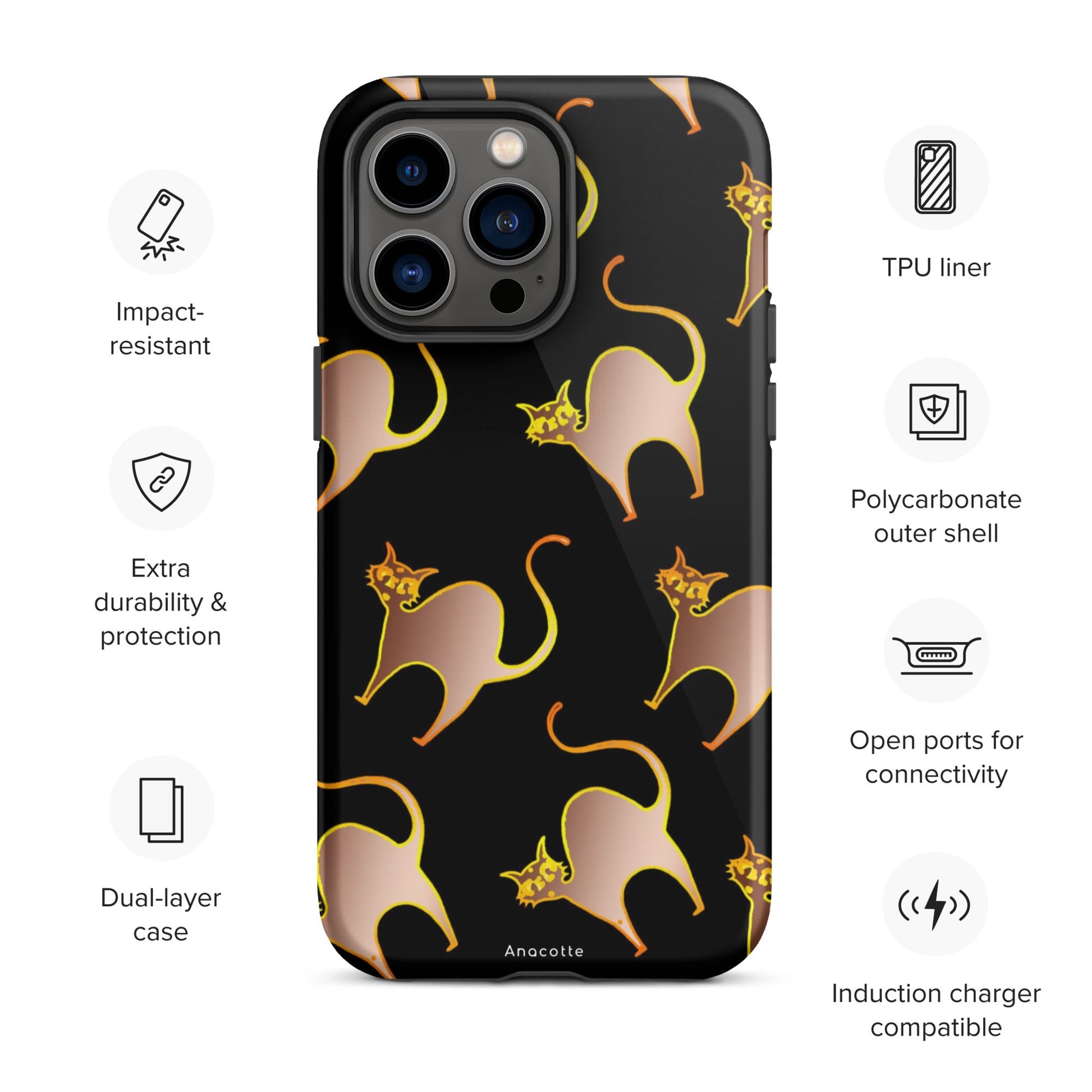 Anacotte Halloween for iPhone 14, 13, 12, 11 Case-1