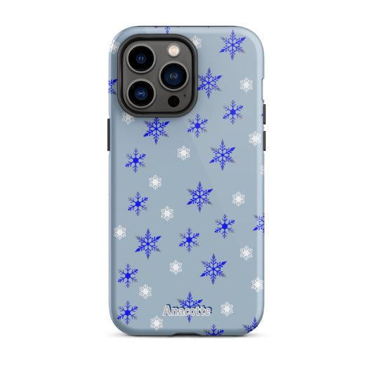 iPhone 14, 13, 12, 11 Christmas Theme iPhone Cases Blue Anacotte-0