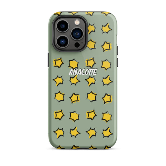 iPhone 14, 13, 12, 11 Christmas Theme iPhone Cases Star Green Anacotte-0