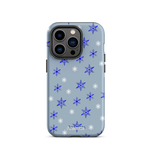 iPhone 14, 13, 12, 11 Christmas Theme iPhone Cases Blue Anacotte-30